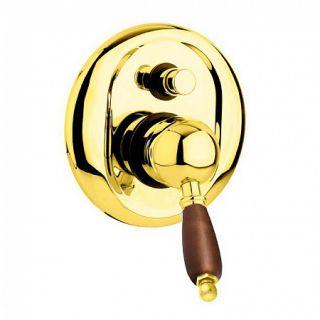 Встраиваемый однорычажный смеситель для душа с переключателем, золото Cezares ELITE-VDIM-03/24-Nc